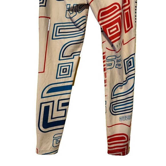 GUESS leggings pants running activewear size large logo print Athleisure Stretch - Picture 15 of 15